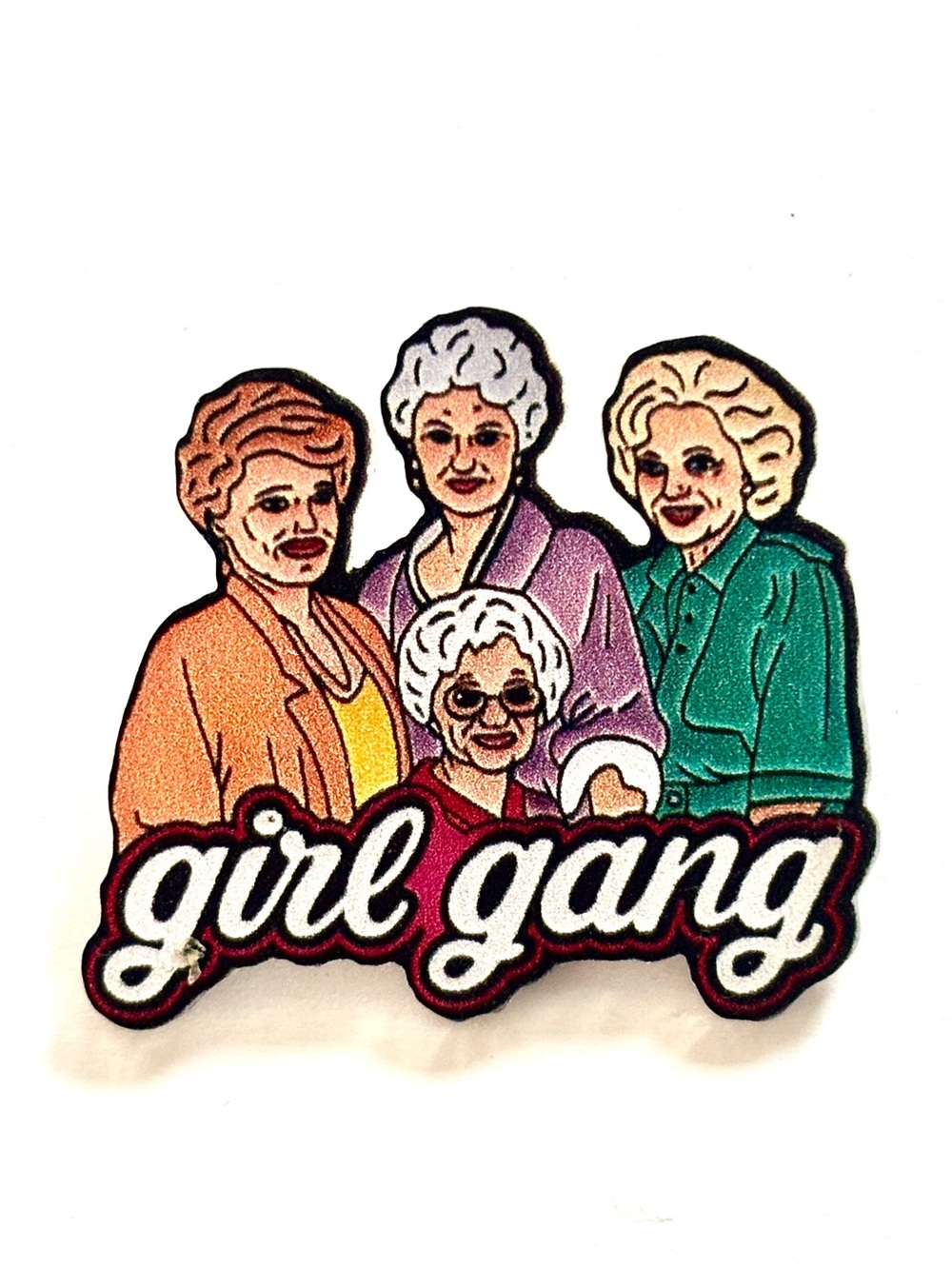 Girl Gang Acrylic Brooch, NWT